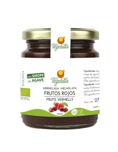 Mermelada De Frutos Rojos Con Agave Bio Vegano Vegetalia