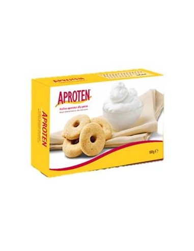 Galletas rosquillas a la leche bajas en proteínas de Aproten,180 gramos.