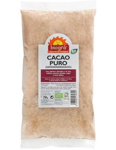 Cacao polvo taza biogra 200gr.