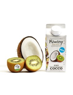 Zumo de kiwi y coco bio...