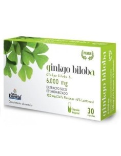 Ginkgo biloba 6000 mg 30cáp.