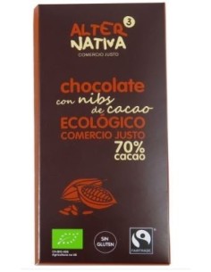 Chocolate con nibs de cacao...