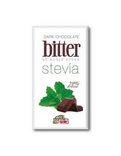 Chocolate bitter con stevia...