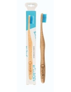 Cepillo dental bambú azul