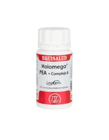 Holomega PEA + Vitaminas del complejo B de Equisalud, 50 cápsulas