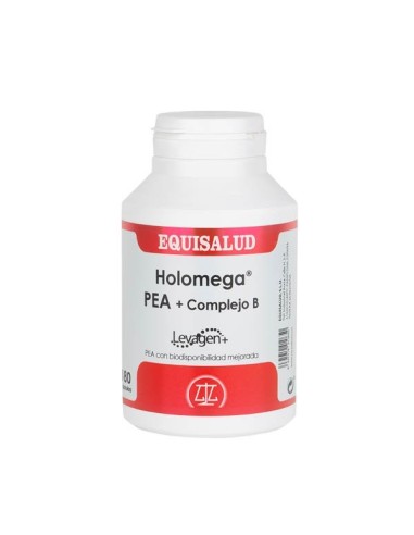 Holomega PEA + Vitaminas del complejo B de Equisalud, 180 cápsulas