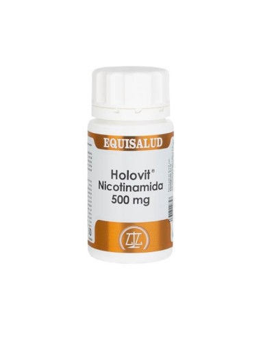 Holovit Nicotinamida 500 miligramos de Equisalud, 50 cápsulas