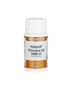Holovit Vitamina D3 2.000 UI de Equisalud, 50 cápsulas