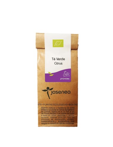 Té verde citrus de Josenea, 10 pirámides