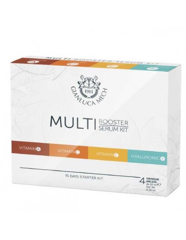 Multi Booster Serum Kit de Gianluca Mech, 4 jeringas x 10 ml.