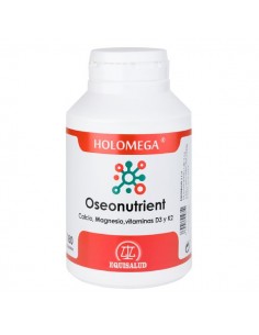 Holomega Oseonutrient Ca y Mg con Vitaminas D3 y K2 de Equisalud, 180 cápsulas