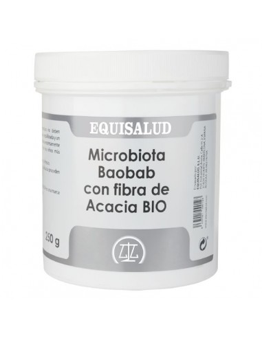Microbiota Baobab con fibra de Acacia BIO de Equisalud, 250 gramos