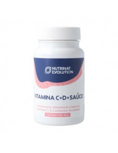 Vitamina C D sauco de Nutrinat Evolution, 30 comprimidos