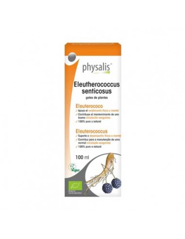 Extracto eleutherococcus senticosus ECO vegan de Physalis, 100 mililitros