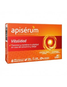 Vitalidad sin gluten de Apiserum, 30 cápsulas