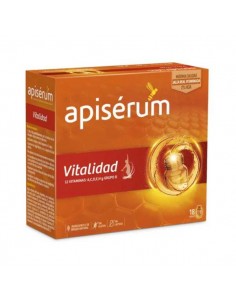 Vitalidad sin gluten de Apiserum, 18 viales