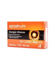 Energia vitamax sin gluten de Apiserum, 30 cápsulas