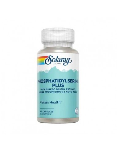 Fosfatidil serina plus de Solaray, 60 cápsulas