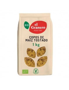 Copos de maíz tostado BIO de El Granero Integral, 1 kilogramo