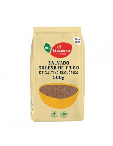 Salvado trigo grueso BIO de El Granero Integral, 300 gramos