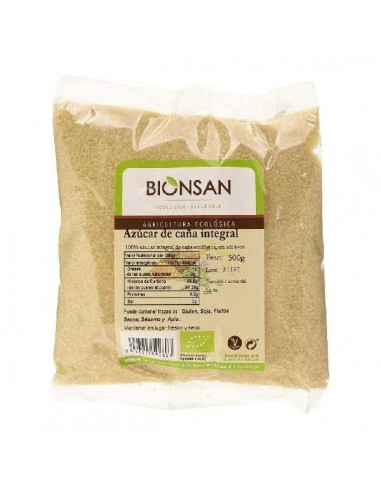 Azucar de caña integral ECO vegan de Bionsan, 500 gramos