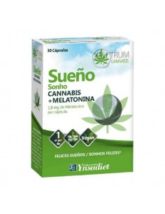 Zentrum cannabis sueño melatonina sin gluten de Ynsadiet, 30 cápsulas de Ynsadiet