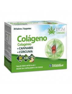 Zentrum cannabis colágeno sin gluten de Ynsadiet, 30 sobres