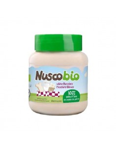 Crema de chocolate blanco ECO de Nuscobio, 400 gramos