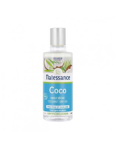 Aceite seco de coco de Natessance, 100 mililitros
