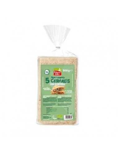 Pan de molde 5 cereales sin corteza ECO de La Finestra, 300 gramos