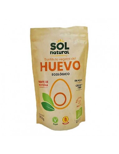 Sustituto vegetal de huevo ECO Vegan de Solnatural, 350 gramos