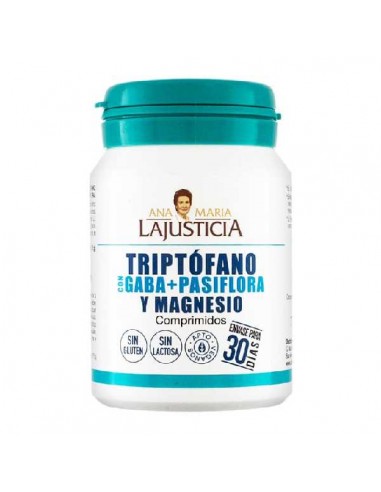 Triptofano gaba, pasiflora y magnesio de Ana Maria Lajusticia, 60 cápsulas