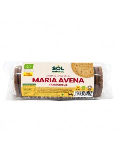 Galleta maria de avena sin gluten ECO de Solnatural, 200 gramos