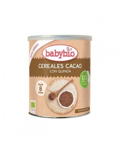 Cereales de cacao con quinoa de Babybio, 220 gramos