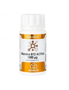 Holovit Vitamina B12 Activa de Equisalud 1.000 µg, 50 cápsulas