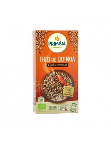 Quinoa trio blanca, roja y negra de Primeal, 500 gramos