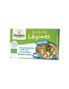 Caldo de verduras sin sal de Primeal,1 caja de 72 gramos