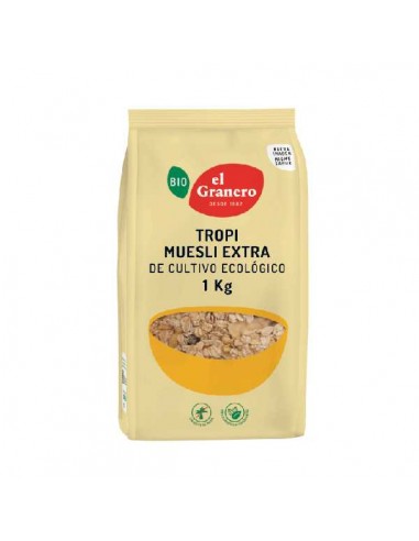 Tropi muesli extra de El Granero Integral, 1kilogramo