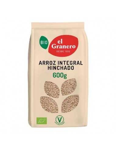 Arroz integral hinchado de El Granero Integral, 600 gramos