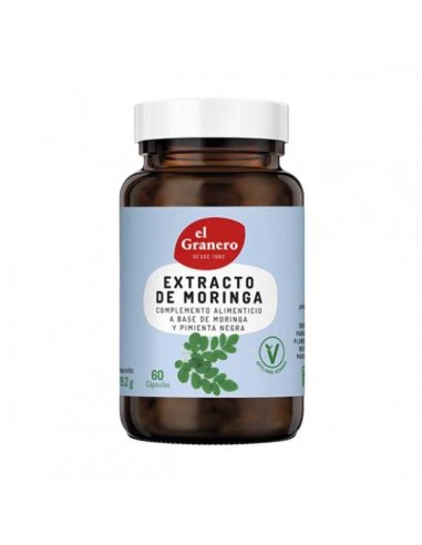 Extracto de moringa de El Granero Integral, 60 cápsulas