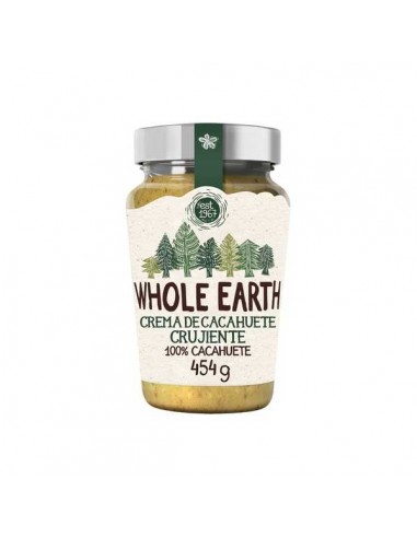 Crema de cacahuete crujiente de Whole Earth, 454 gramos