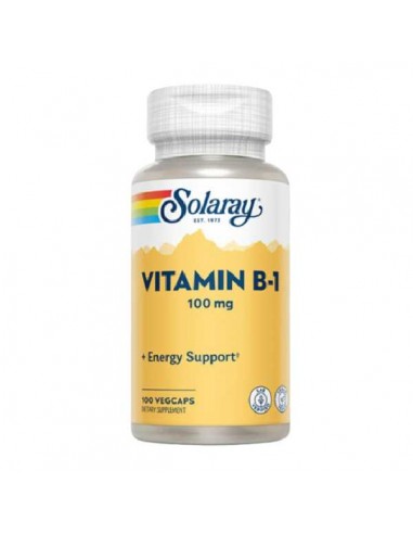 Vitamina B1 de Solaray, 100 cápsulas