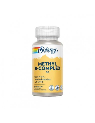 Methyl B-Complex 50 de Solaray, 60 cápsulas