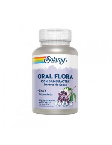 Oral Floral Sambuactin de Solaray, 30 comprimidos