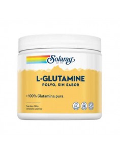 L-Glutamina en polvo de Solaray, 300 gramos