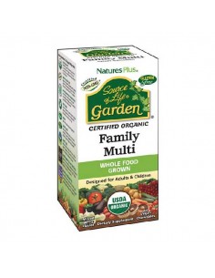 Multivitamínico Garden Family Multi de Nature´s Plus,60 comprimidos