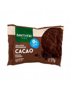 Galletas digestive con cacao de Santiveri, 27 gramos