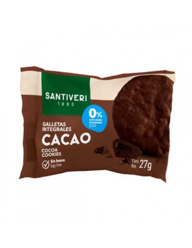 Galletas digestive con cacao de Santiveri, 27 gramos