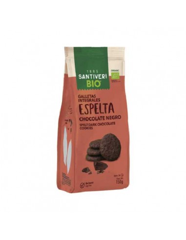 Galleta de espelta con chocolate de Santiveri, 150 gramos