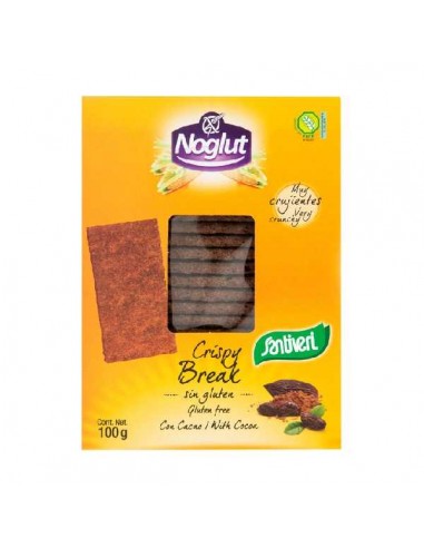 Snack crispy break de cacao Noglut sin gluten de Santiveri, 100 gramos